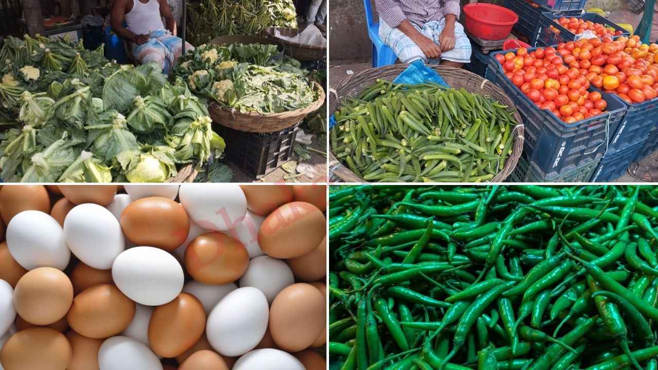 আগাম শীতের সবজিতে চড়া দাম, কিছুটা স্বস্তি কাঁচামরিচ-ডিমে