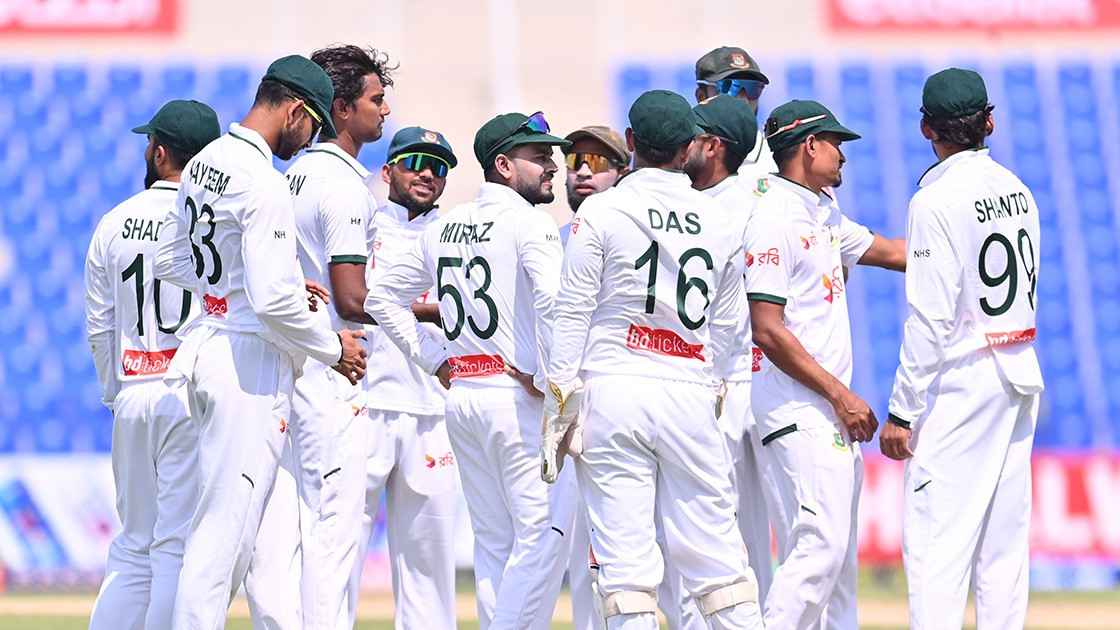 হাসান মাহমুদের ফাইফার, ১০৬ রানের লিড পেল বাংলাদেশ