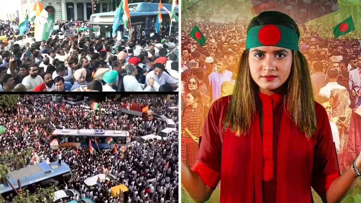 ভারতের আন্দোলনে কংগ্রেসের পেজে ‘দেশটা তোমার বাপের নাকি’