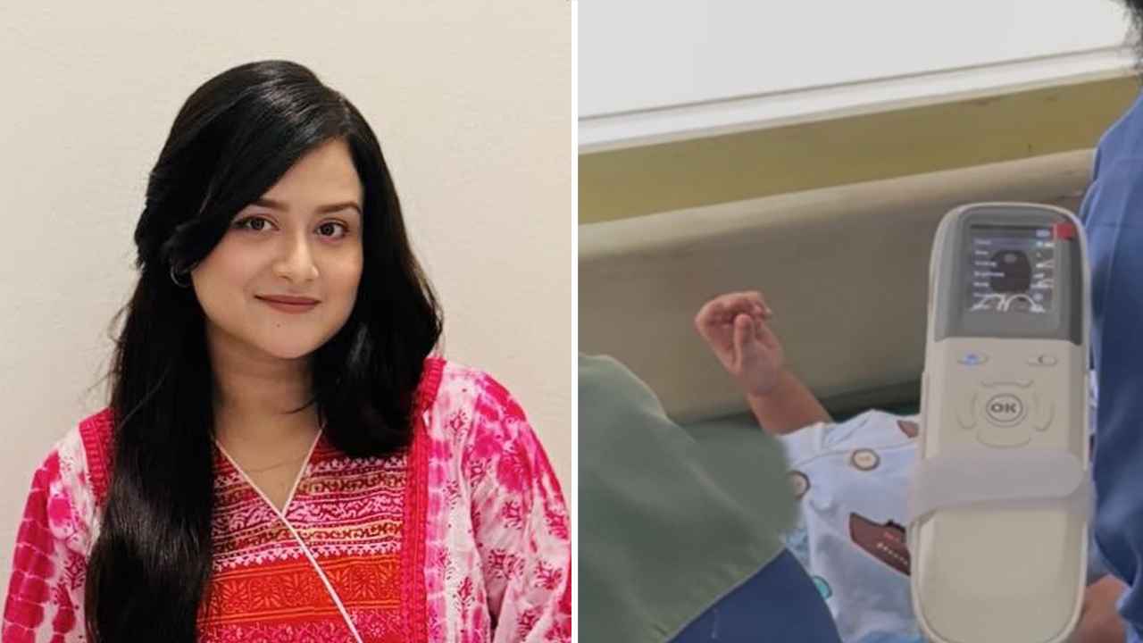 হামের সংক্রমণে হাসপাতালে সালহা খানম নাদিয়ার ৯ মাসের মেয়ে