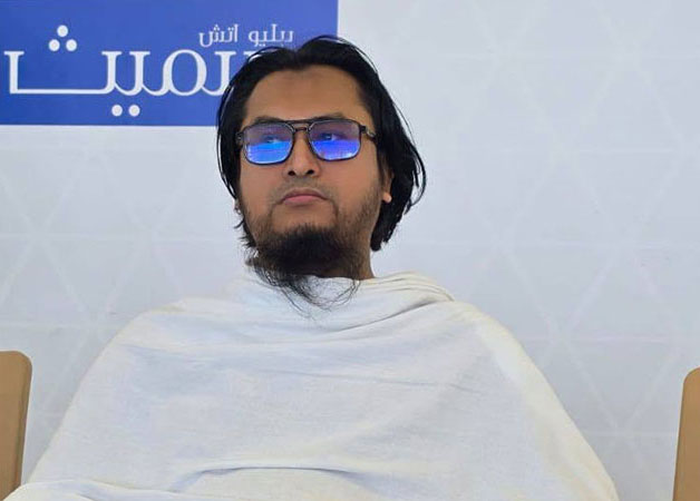 ইহরামরত অবস্থায় নিহত মুফতি নাসরুল্লাহ। ছবি: সংগৃহীত