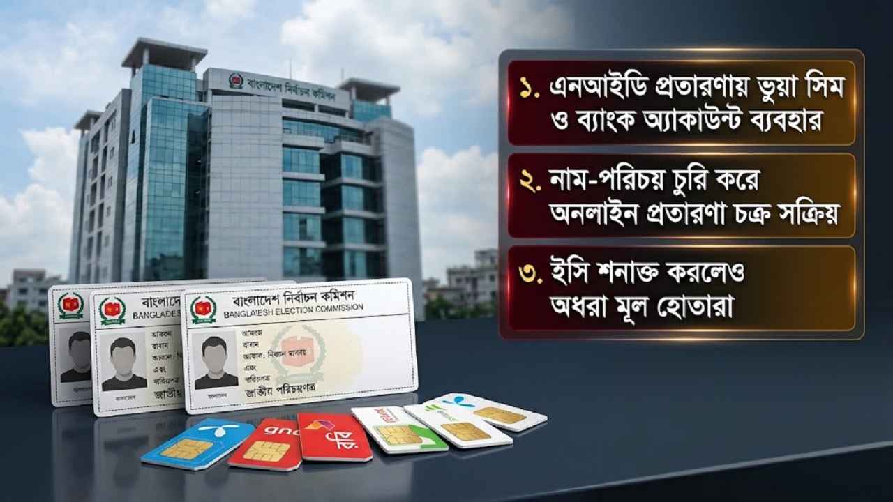 এনআইডি প্রতারণা: মূল হোতাদের ধরতে পারছে না ইসি