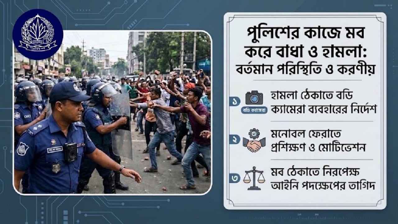 ছয় মাসে পুলিশের ওপর ৩১৭ হামলা, মনোবল ফেরাতে উদ্যোগ