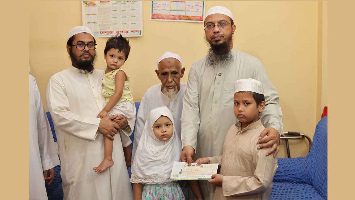 সৌদি আরবে নিহত নাসরুল্লাহর ৩ সন্তানকে ১০ লাখ টাকা দিল আস-সুন্নাহ