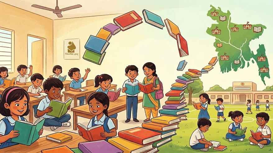 ৫১০ প্রাথমিক বিদ্যালয়ে বিশ্বসাহিত্য কেন্দ্রের বইপড়া কর্মসূচি