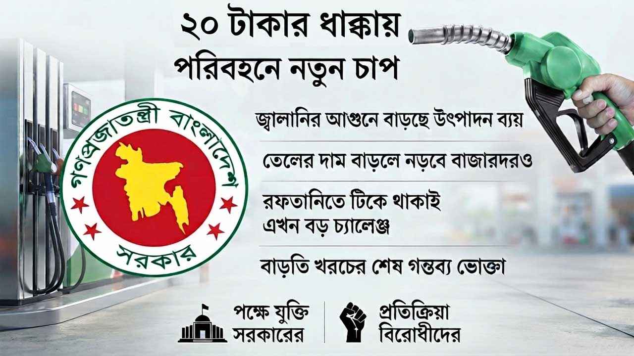 তেলের দাম বাড়ার ধাক্কা, চাপে উৎপাদক থেকে ভোক্তা