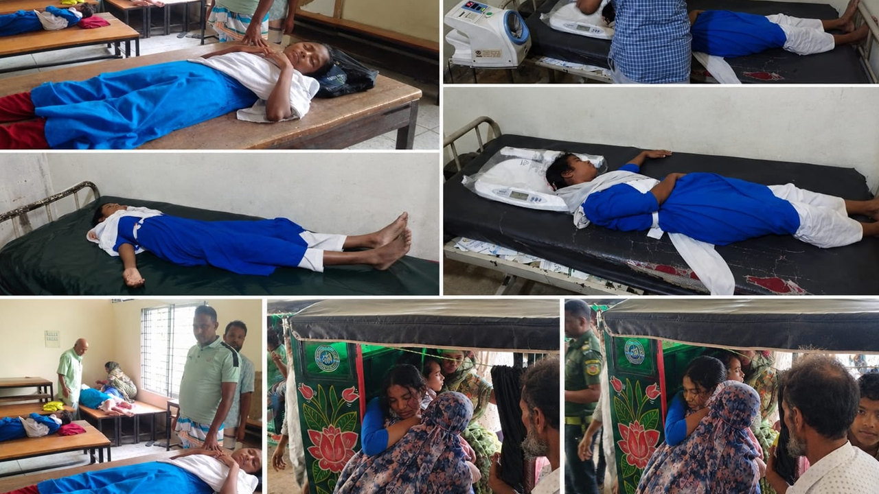 হাতিয়ায় শ্রেণিকক্ষে বিদঘুটে গন্ধে অজ্ঞান ২৫ শিক্ষার্থী