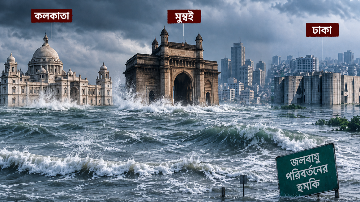 তলিয়ে যেতে পারে ঢাকা-কলকাতা-মুম্বাই, বাস্তুচ্যুতির মুখে দেড় কোটি মানুষ
