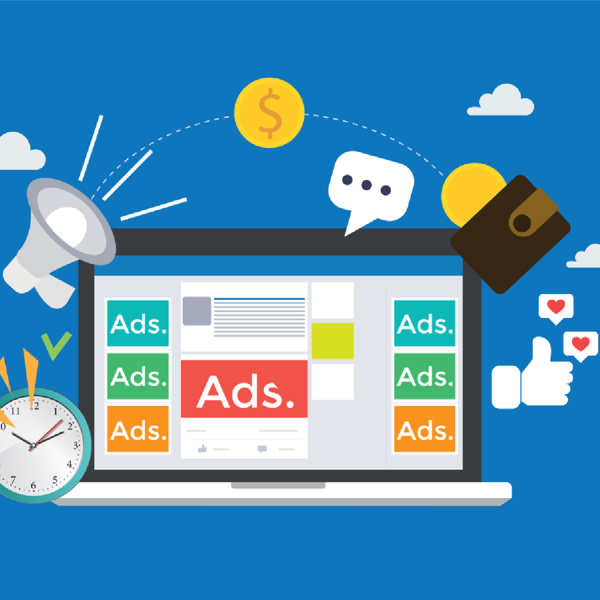computer_laptop_with_social_media_advertising_website computer_laptop_with_social_media_advertising_website