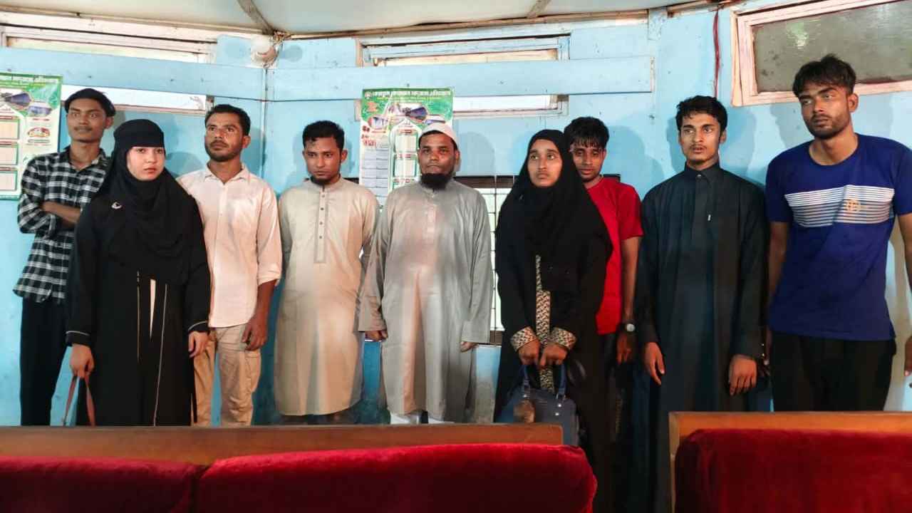 রাঙামাটিতে ৫ রোহিঙ্গাসহ আটক ৯