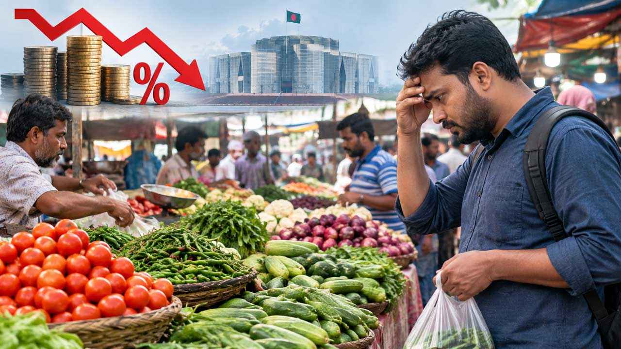 মূল্যস্ফীতি কমলেও কমেনি বাজারের চাপ