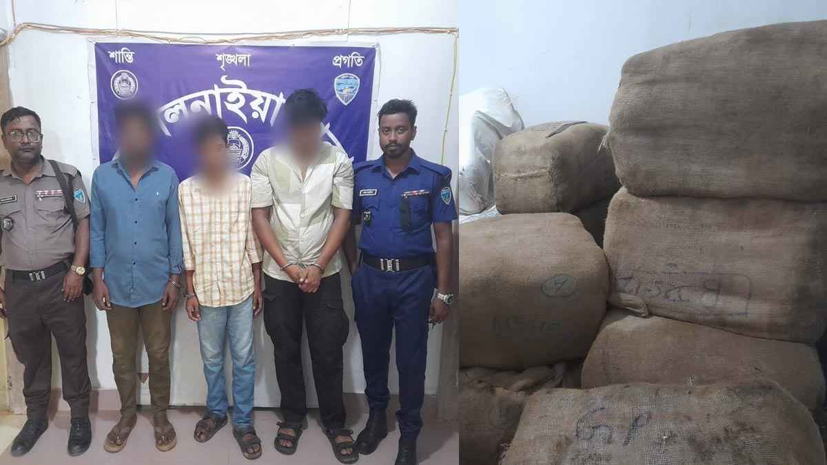ফেনীতে ৩৫ লাখ টাকার ভারতীয় শাড়িসহ আটক ৩