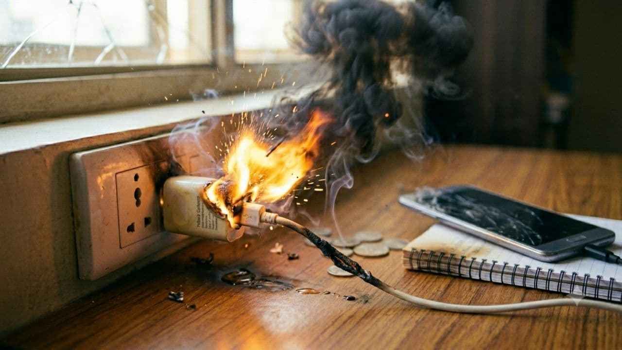ফোনের ব্যাটারিতে কখন আগুন লাগে?