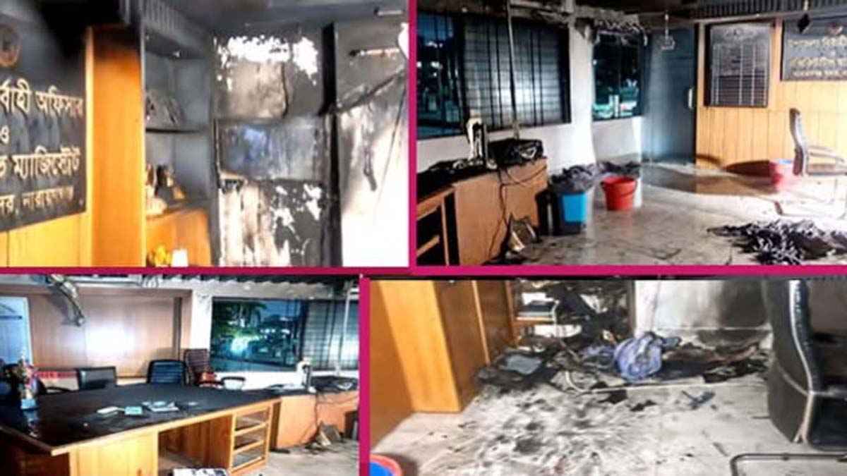 ফতুল্লায় সদর ইউএনও কার্যালয়ে আগুন, ব্যাপক ক্ষয়ক্ষতি