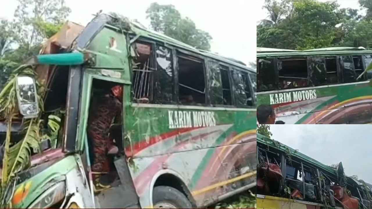 গোপালগঞ্জে নিয়ন্ত্রণ হারিয়ে বাস খালে, নিহত ৩, আহত ৩০