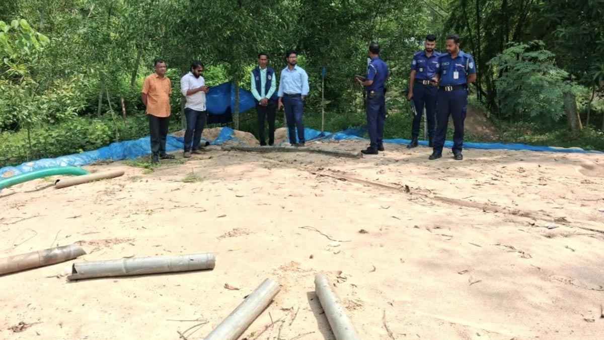 শ্রীমঙ্গলে ১০ হাজার ঘনফুট অবৈধ বালু জব্দ