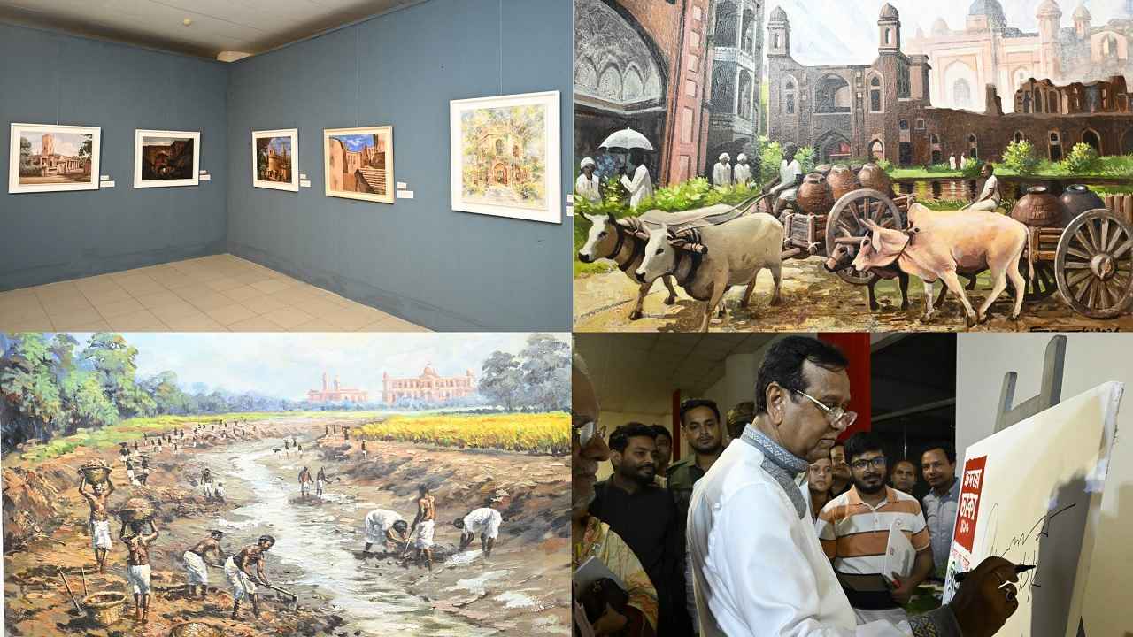 ক্যানভাসে বদলে যাওয়া ঢাকা, শুরু হলো ‘হৃদয়ে ঢাকা ১৪১৬’ চিত্র প্রদর্শনী