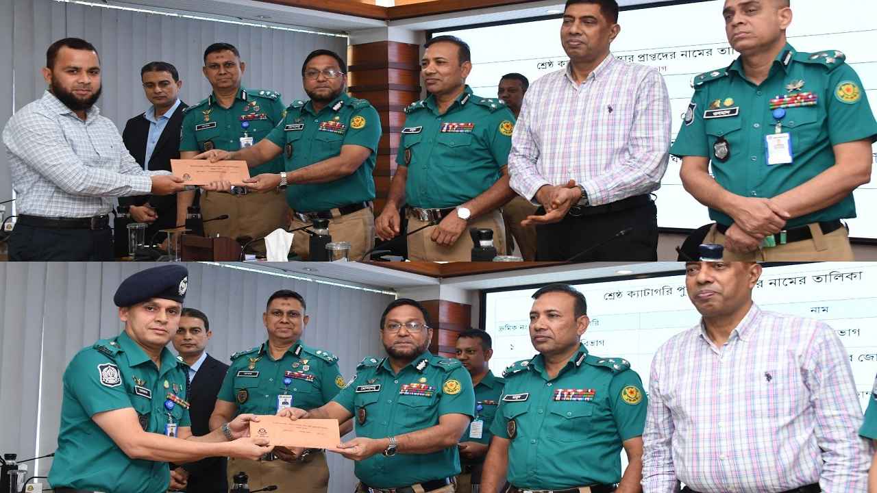 অপরাধ নিয়ন্ত্রণে আগস্টে ডিএমপির সেরা যারা