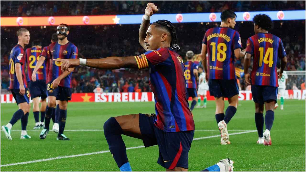 ৭-২ গোলের বড় জয়ে লা লিগায় শীর্ষে বার্সেলোনা