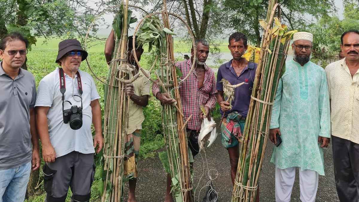 নকলায় পাখি শিকারের সরঞ্জামসহ ১০ বক উদ্ধার