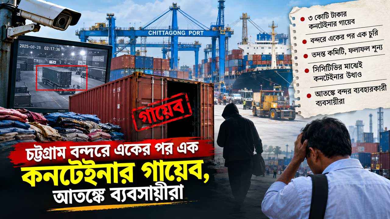 চট্টগ্রাম বন্দরে একের পর এক কনটেইনার গায়েব, আতঙ্কে ব্যবসায়ীরা